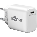 goobay Cargador rápido USB-C, PD, GaN, 20 vatios blanco