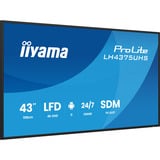 iiyama LH4375UHS-B2AG, Pantalla de gran formato negro (mate)