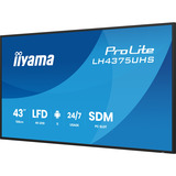 iiyama LH4375UHS-B2AG, Pantalla de gran formato negro (mate)