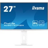iiyama ProLite XUB2797HSN-W2 pantalla para PC 68,6 cm (27") 1920 x 1080 Pixeles Full HD LED Blanco, Monitor LED blanco (mate), 68,6 cm (27"), 1920 x 1080 Pixeles, Full HD, LED, 1 ms, Blanco