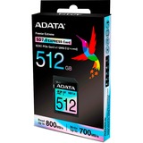 ADATA Premier Extreme SDXC 512 GB, Tarjeta de memoria negro