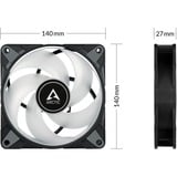 ARCTIC P14 PWM PST A-RGB 0dB Carcasa del ordenador Ventilador 14 cm Negro 1 pieza(s) negro, Ventilador, 14 cm, 0 RPM, 1900 RPM, 0,3 sonio, 117,06 m³/h