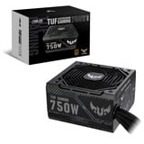 ASUS TUF-GAMING-750B unidad de fuente de alimentación 750 W 20+4 pin ATX ATX Negro, Fuente de alimentación de PC negro, 750 W, 100 - 240 V, 20+4 pin ATX, PC, ATX, 80 PLUS Bronze