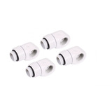 Alphacool Conector en L giratorio Eiszapfen G1/4 AG a G1/4 IG - White, Conexión blanco