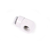 Alphacool Conector en L giratorio Eiszapfen G1/4 AG a G1/4 IG - White, Conexión blanco