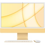 Apple iMac Apple M 61 cm (24") 4480 x 2520 Pixeles 8 GB 256 GB SSD PC todo en uno macOS Big Sur Wi-Fi 6 (802.11ax) Amarillo, Sistema MAC amarillo/Amarillo claro, 61 cm (24"), 4.5K Ultra HD, Apple M, 8 GB, 256 GB, macOS Big Sur