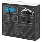 Arctic BioniX P120 Carcasa del ordenador Ventilador 12 cm Negro, Blanco negro/blanco, Ventilador, 12 cm, 2100 RPM, 25,5 dB, 67,56 cfm, 114,79 m³/h