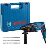 Bosch GBH 2-21 Professional 720 W SDS Plus, Martillo perforador azul/Negro, SDS Plus, Negro, Azul, Rojo, 2,1 cm, 2 J, 4800 ppm, 4 - 10 mm