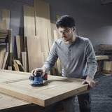 Bosch Lijadora excéntrica a batería GEX 185-LI Professional solo, 18 Voltios, Lijadora orbital azul/Negro