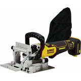 DEWALT Fresadora de espigas plana a batería DCW682NT, 18 Voltios, Esamblaje con galleta amarillo/Negro
