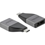 DeLOCK 64120 Adaptador gráfico USB 3840 x 2160 Pixeles Gris gris/Negro, 3.2 Gen 1 (3.1 Gen 1), USB Tipo C, Salida DisplayPort, 3840 x 2160 Pixeles