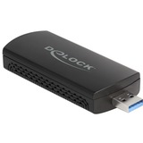 DeLOCK Adaptador USB Wi-Fi 6E Dualband WLAN AX3000, Adaptador Wi-Fi 