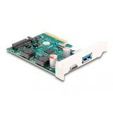 DeLOCK Tarjeta PCI Express x4 para 1 x puerto USB 10 Gbps Type-C externo + 1 x puerto USB 10 Gbps Type-A externo, Controlador USB 
