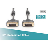 Digitus AK-320101-030-S, Cable negro