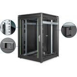 Digitus Armario de red de la serie Unique - 800 x 800 mm (an. x pr.), Armario IT negro, Rack o bastidor independiente, 22U, 800 kg, 800 g, Negro