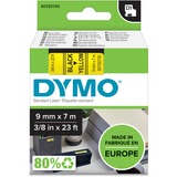 Dymo D1 - Etiquetas estándar - Negro sobre amarillo - 9mm x 7m, Cinta de escritura Negro sobre amarillo, Poliéster, Bélgica, -18 - 90 °C, DYMO, LabelManager, LabelWriter 450 DUO
