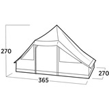 Easy Camp Orsa Cabin 120485, Tienda de campaña marrón