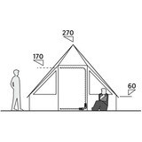 Easy Camp Tienda glamping Orsa Cabin, Tienda de campaña marrón