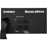 Enermax MARBLEBRON unidad de fuente de alimentación 850 W 24-pin ATX ATX Negro, Blanco, Fuente de alimentación de PC blanco, 850 W, 100 - 240 V, 47 - 63 Hz, 11-5.5 A, Activo, 130 W