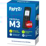 FRITZ! Fon M3 Teléfonos, Unidad móvil negro, Fon M3, Teléfono DECT, Terminal inalámbrico, Altavoz, 300 entradas, Identificador de llamadas, Negro