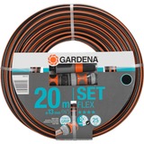 GARDENA Manguera para jardín Flex 20M 1/2  M.A. negro/Naranja, 18034-20