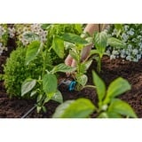 GARDENA Micro-Drip-System Goteo en línea regulable 1-8 l/h, compensador de presión, Goteros negro/Turquesa