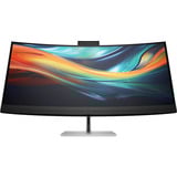 HP Monitor 5K2K para conferencias serie 7 Pro de 39,7 pulgadas -740pm, Monitor LED negro/Plateado, 7 pulgadas -740pm, 100,8 cm (39.7"), 5120 x 2160 Pixeles, 5K Ultra HD, LCD, 5 ms, Negro, Plata