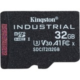 Kingston Industrial 32 GB MicroSDHC UHS-I Clase 10, Tarjeta de memoria negro, 32 GB, MicroSDHC, Clase 10, UHS-I, Class 3 (U3), V30