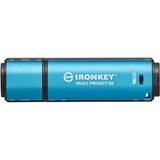 Kingston IronKey Vault Privacy 50 unidad flash USB 16 GB USB tipo A 3.2 Gen 1 (3.1 Gen 1) Azul, Lápiz USB celeste/Negro, 16 GB, USB tipo A, 3.2 Gen 1 (3.1 Gen 1), 250 MB/s, Tapa, Azul