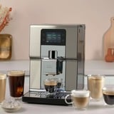 Krups Intuition Experience+ EA877D10 cafetera eléctrica Totalmente automática Máquina espresso 3 L, Superautomática acero fino cepillado/Acero fino, Máquina espresso, 3 L, Granos de café, Molinillo integrado, 1550 W, Negro, Acero pulido