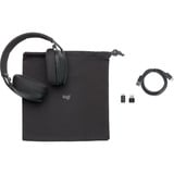 Logitech Zone Vibe Wireless UC, Auriculares con micrófono grafito, Inalámbrico, Llamadas/Música, 185 g, Auriculares, Grafito