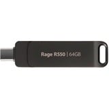Patriot Rage R550 64GB, Lápiz USB negro