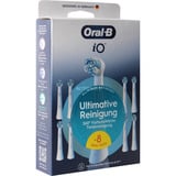 Procter & Gamble Oral-B iO Ultimative Reinigung 8er, Cabezal de cepillo blanco, 8 pieza(s), Blanco, 3 mes(es), Oral-B, 106 mm, 34 mm