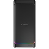 Sharkoon AK4 RGB Strip, Cajas de torre negro