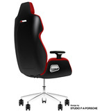 Thermaltake Silla gaming ARGENT E700 Storm Black Tela pata de gallo, Asientos de juego rojo/Negro
