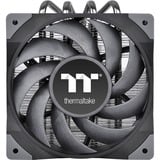 Thermaltake Toughair 110 Procesador Enfriador 12 cm Negro, Plata, Disipador de CPU Enfriador, 12 cm, 500 RPM, 2000 RPM, 23,6 dB, 58,35 cfm