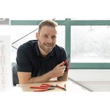 Wiha Juego de alicates para anillos de seguridad Classic, con MagicTips, Set de pinzas rojo