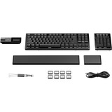 be quiet! Dark Mount Silent Linear DE ISO teclado Juego USB QWERTZ Alemán Negro, Teclado para gaming negro, Alámbrico, USB, Interruptor mecánico, QWERTZ, LED RGB, Negro