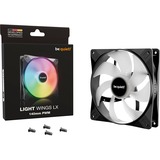 be quiet! Light Wings LX PWM 140 mm, Ventilador negro