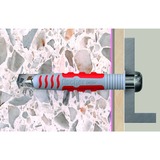 fischer Dübel DuoSeal 6x38 S PH TX A2, Pasador gris claro/Rojo