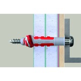 fischer Dübel DuoSeal 6x38 S PH TX A2, Pasador gris claro/Rojo