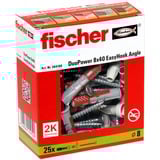 fischer EasyHook Angle DuoPower 8x40, Pasador blanco