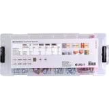 fischer Mini FixTainer DuoPower + Tornillos, Pasador gris claro/Rojo