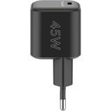 goobay Cargador rápido Nano USB-C PD GaN 45 W negro