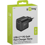 goobay Cargador rápido Nano USB-C PD GaN 45 W negro
