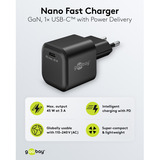 goobay Cargador rápido Nano USB-C PD GaN 45 W negro