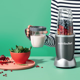 nutribullet NB606DG, Batidora depie plateado/Gris