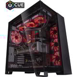 ALTERNATE Custom PC Series • iCUE Red Madness Gaming-PC negro/Transparente