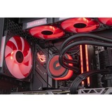 ALTERNATE Custom PC Series • iCUE Red Madness Gaming-PC negro/Transparente
