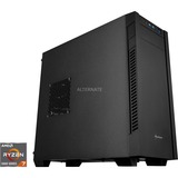 ALTERNATE SE-AMD-002, Gaming-PC negro/Transparente